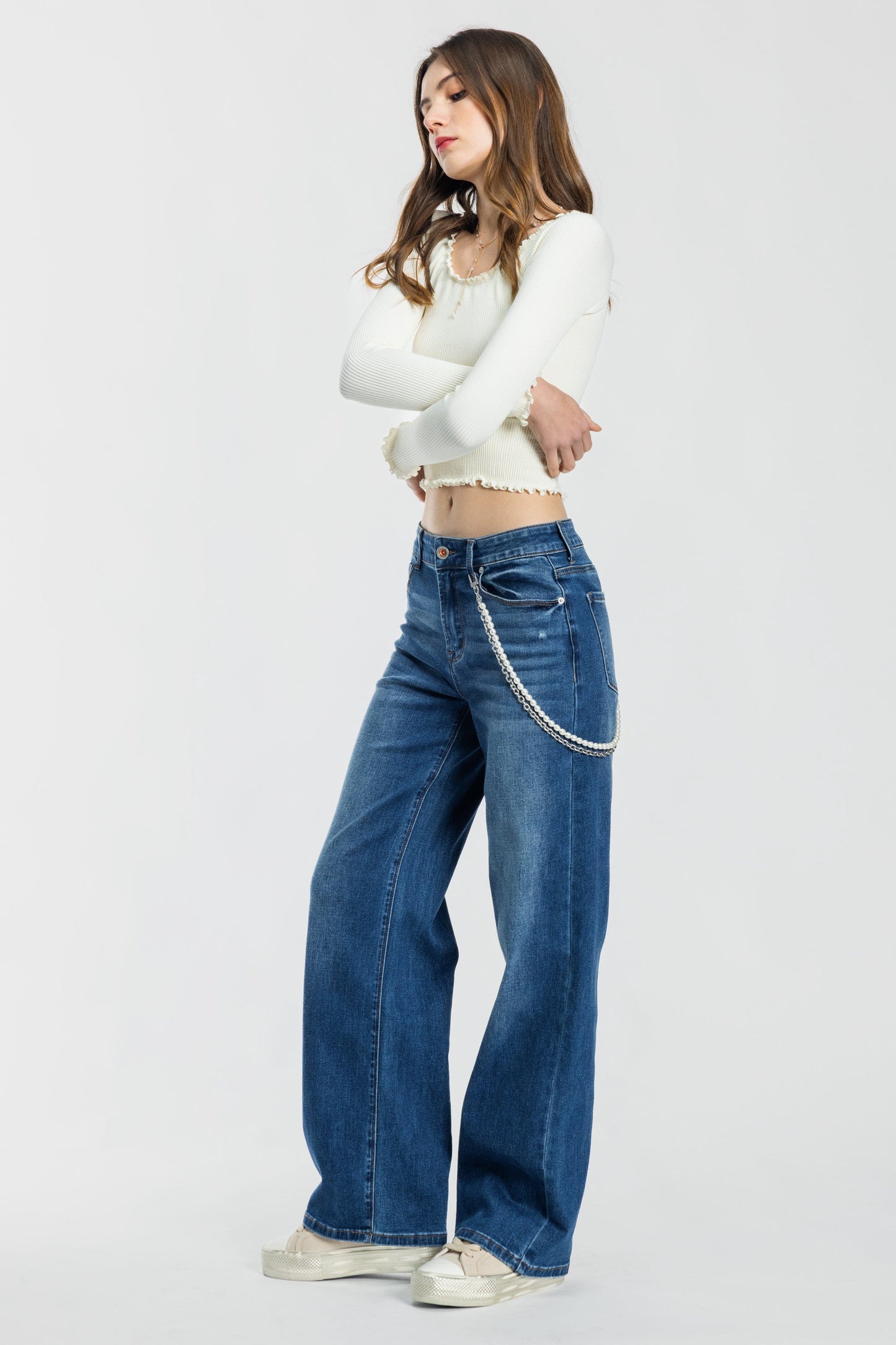 High Rise Wide Leg Jeans