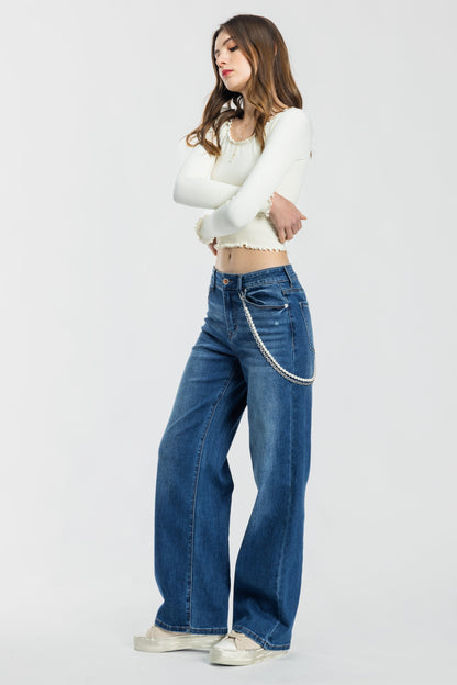 High Rise Wide Leg Jeans