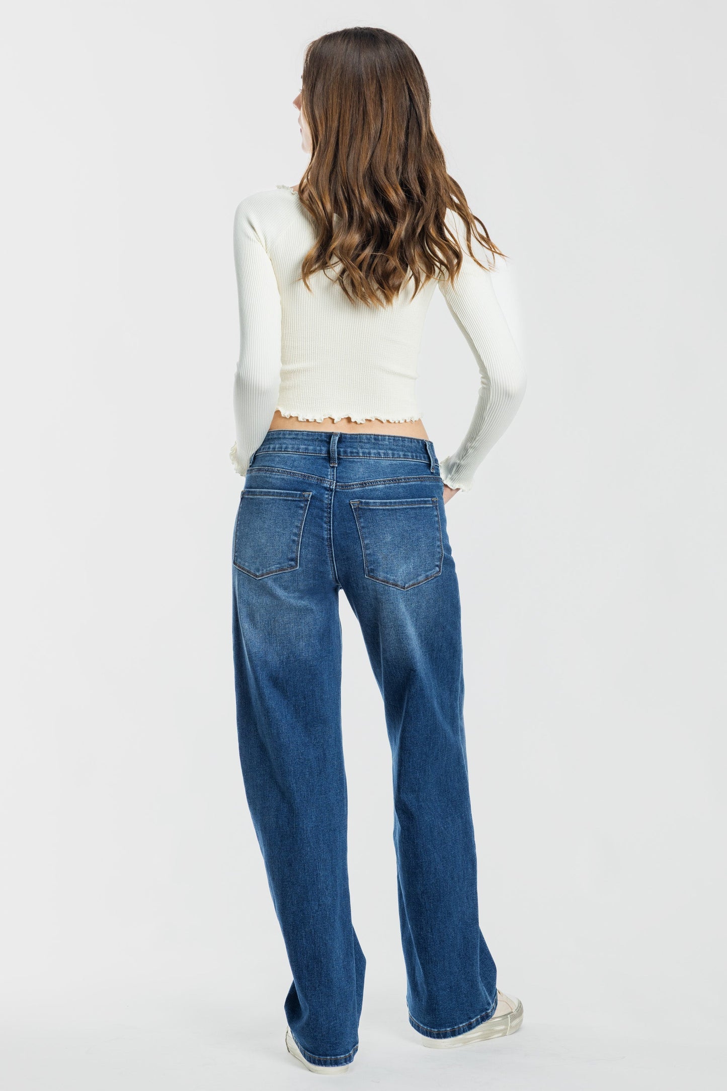 High Rise Wide Leg Jeans