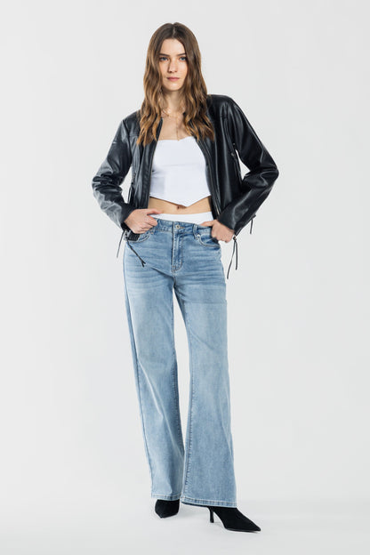 High Rise Wide Leg Jeans