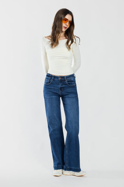 High Rise Wide Leg Jeans