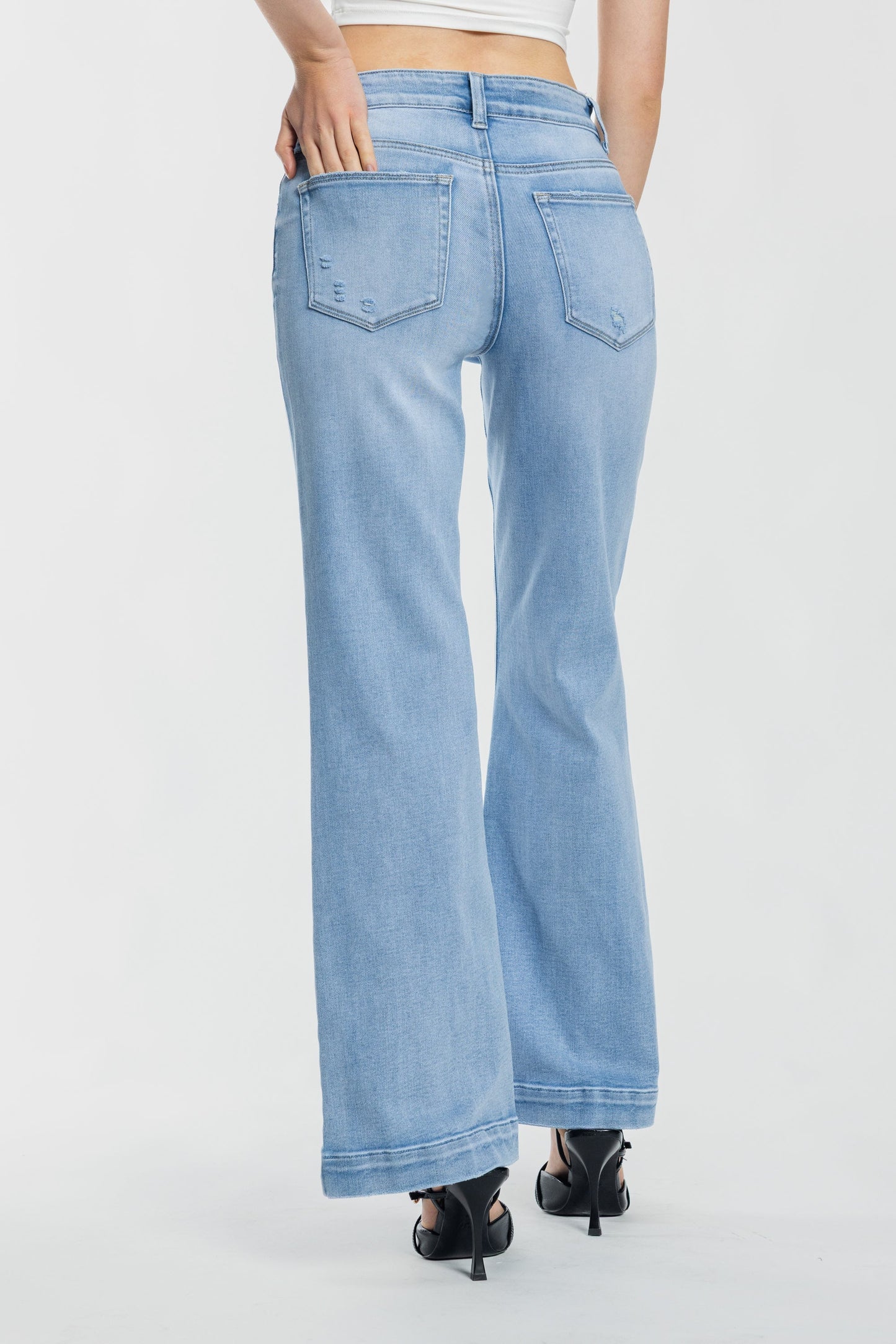 High Rise Wide Leg Jeans
