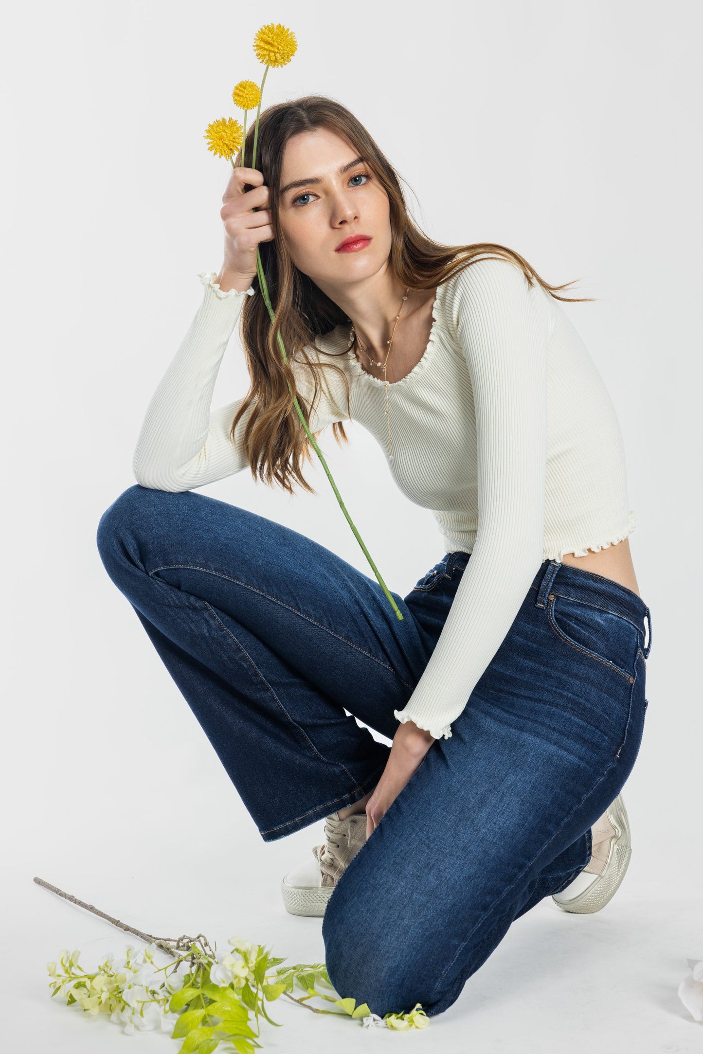High Rise Bootcut Jeans