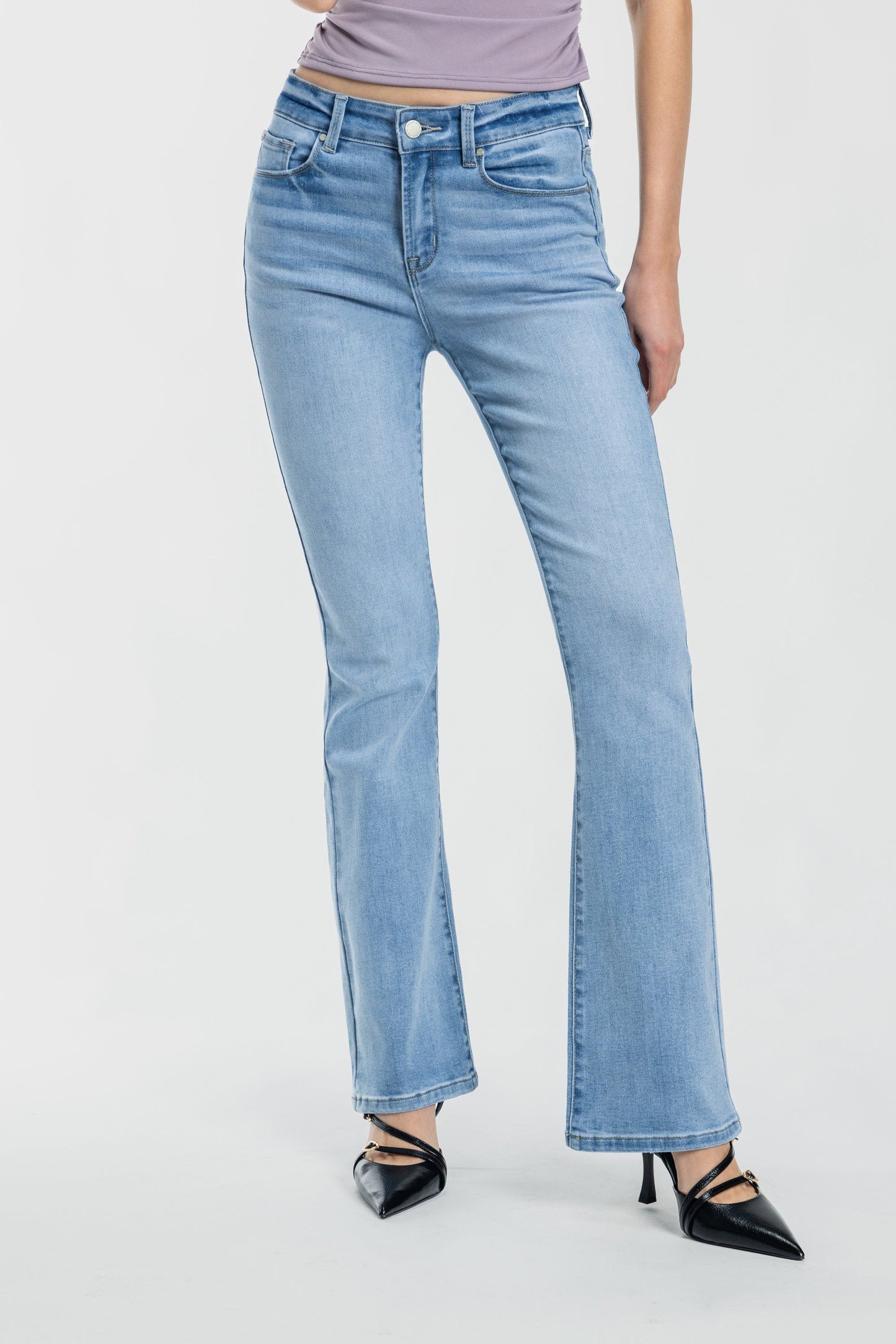 High Rise Bootcut Jeans