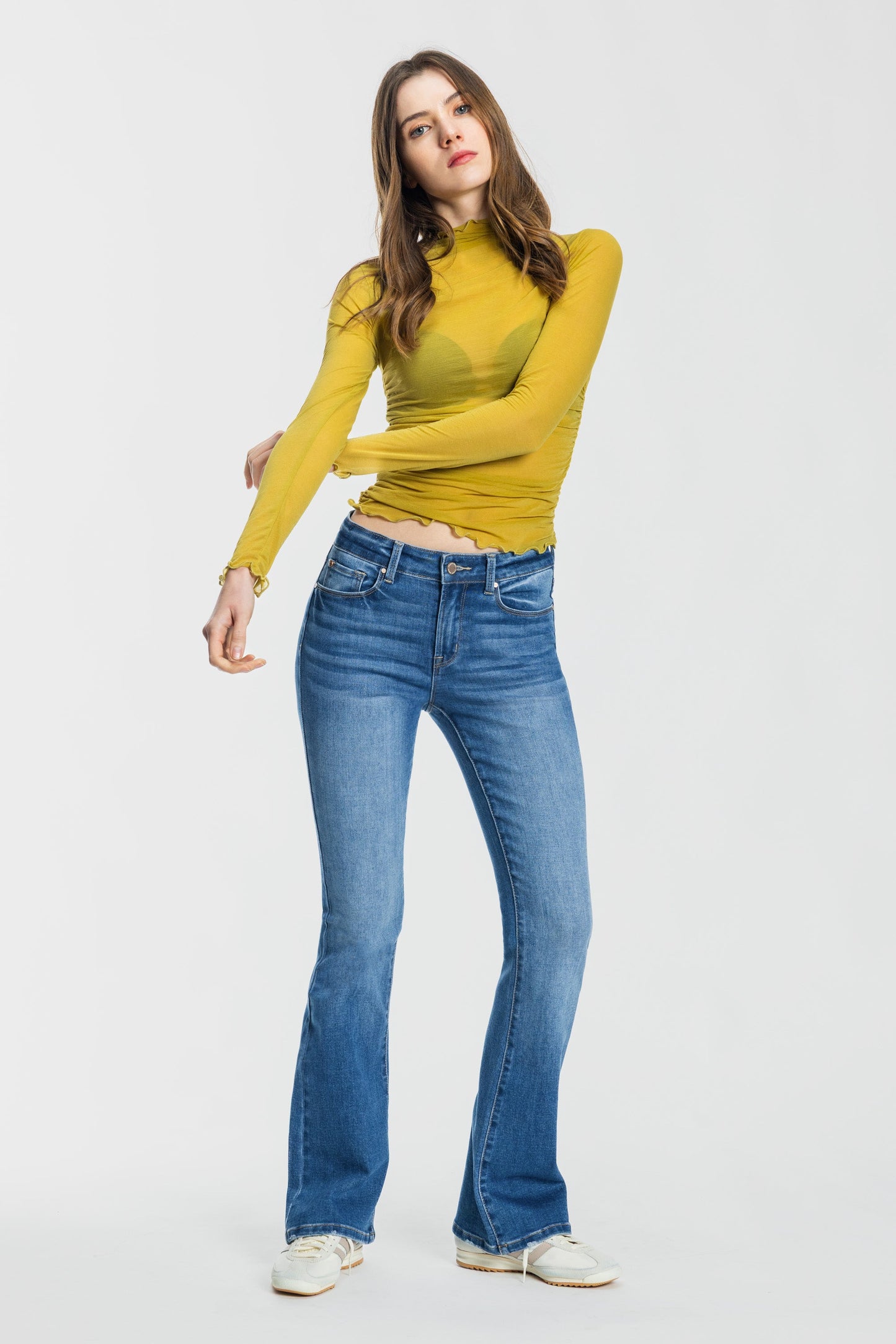 High Rise Bootcut Jeans