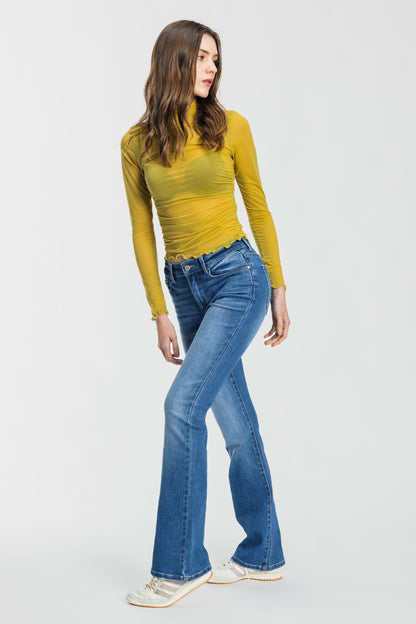 High Rise Bootcut Jeans