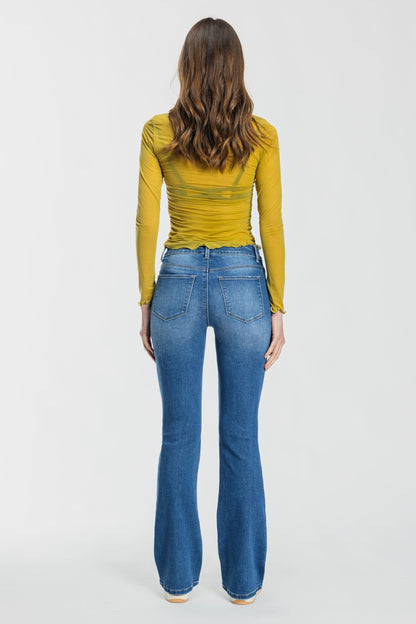 High Rise Bootcut Jeans