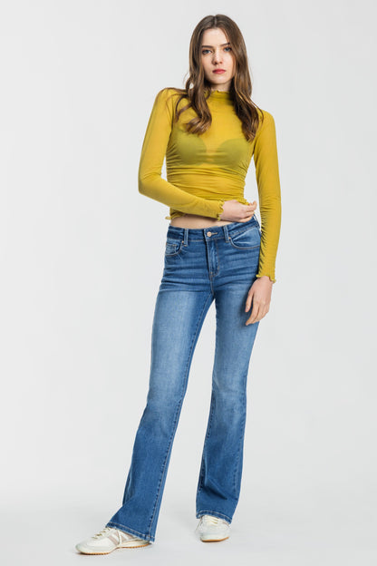 High Rise Bootcut Jeans