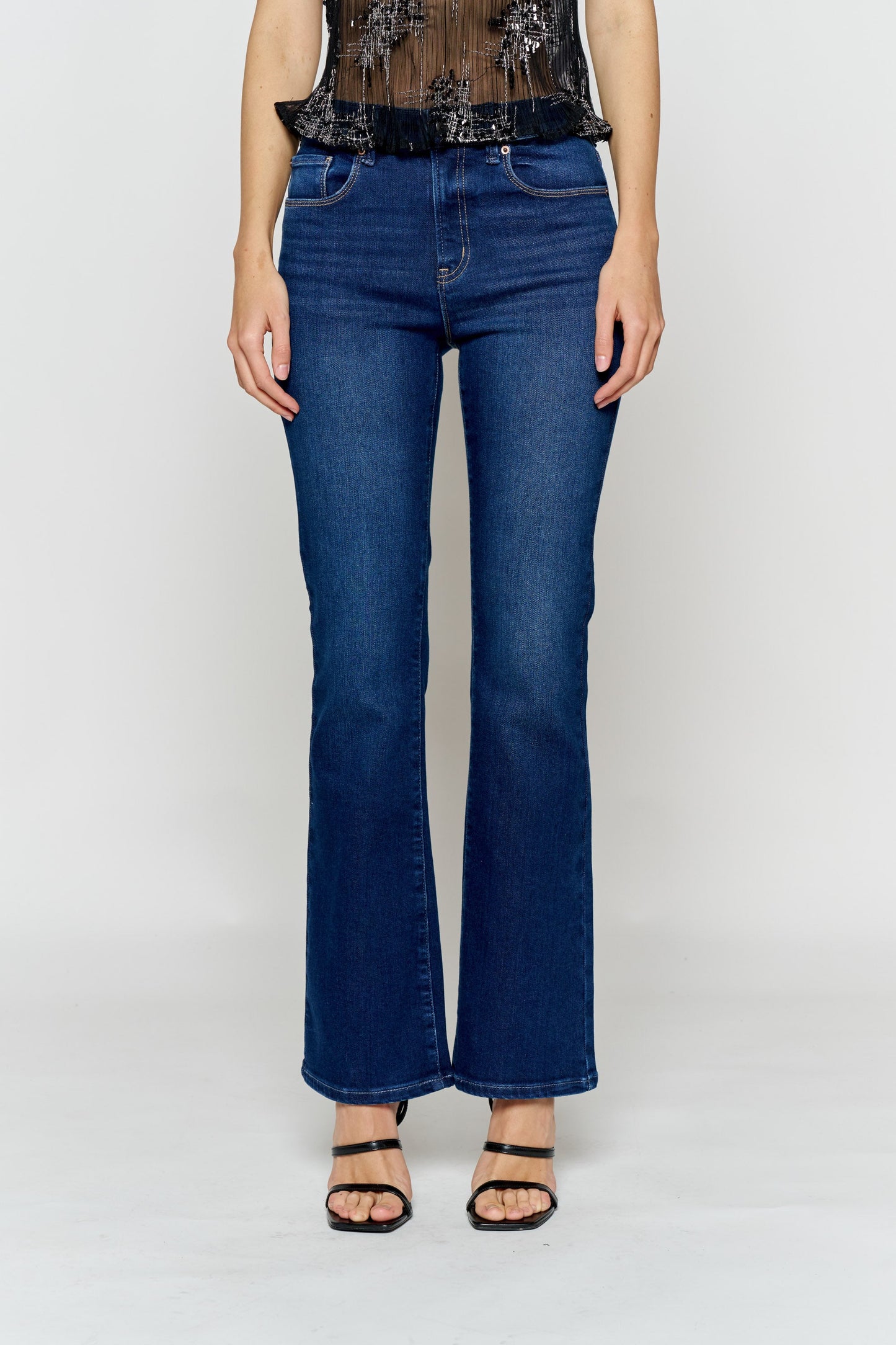 High Rise Slim Bootcut Jeans