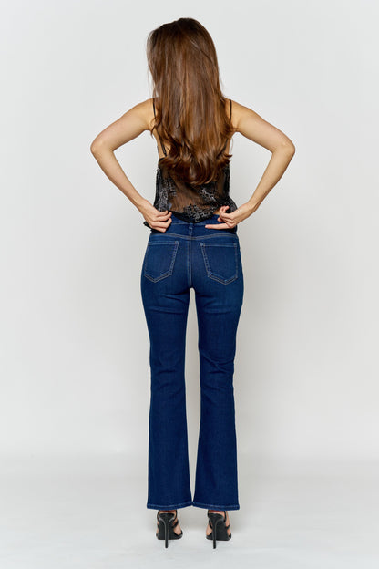 High Rise Slim Bootcut Jeans