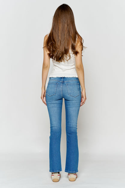 High Rise Slim Bootcut Jeans