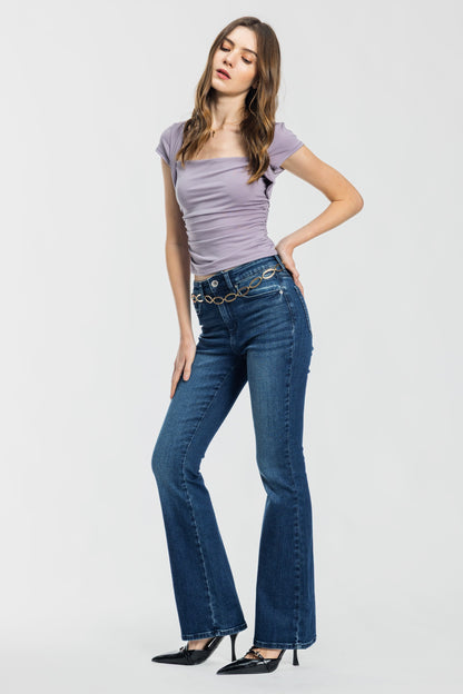 High Rise Bootcut Jeans