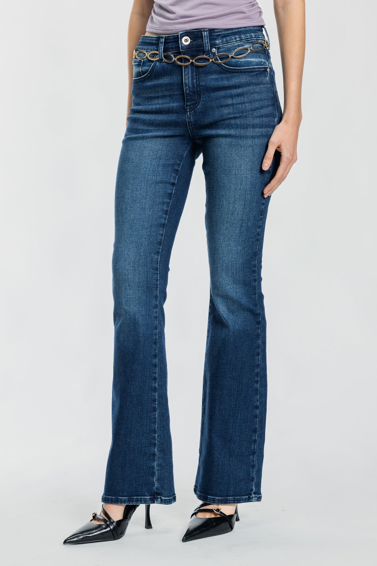 High Rise Bootcut Jeans