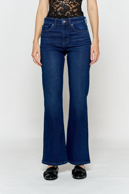 High Rise Ankle Wide Leg Jeans