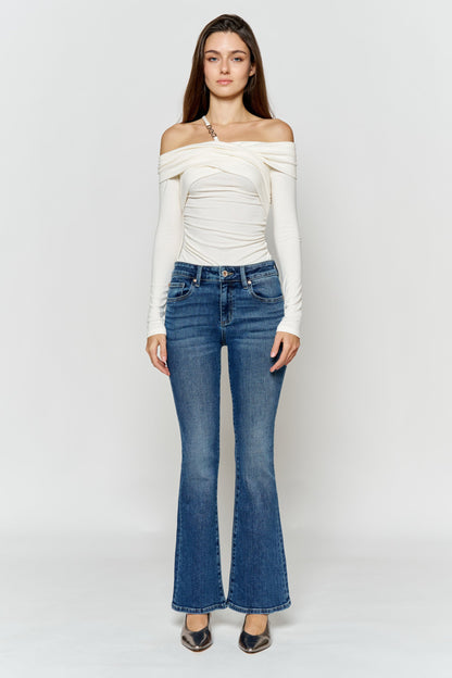 High Rise Bootcut Jeans