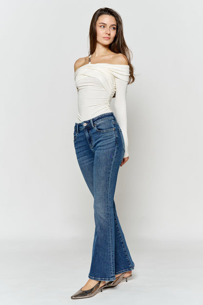 High Rise Bootcut Jeans