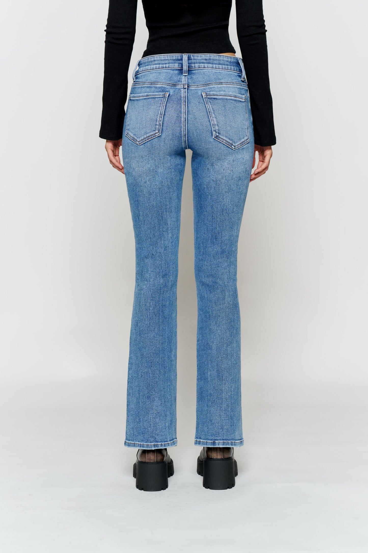 High Rise Bootcut Jeans