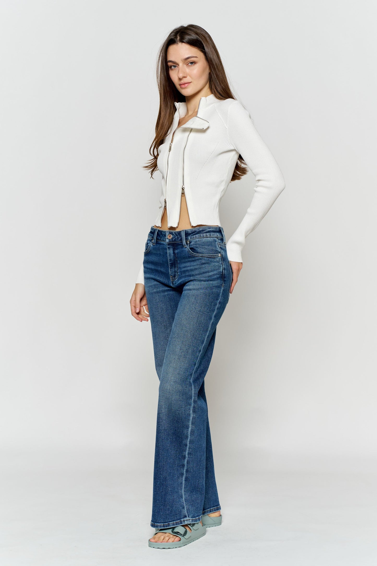 High Rise Wide Leg Jeans