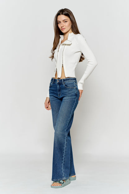 High Rise Wide Leg Jeans
