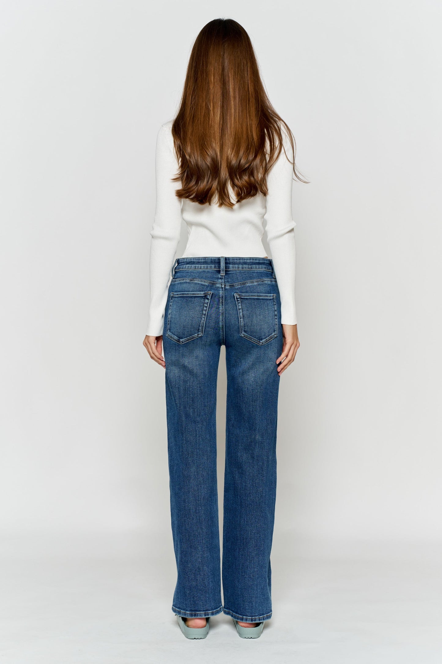 High Rise Wide Leg Jeans