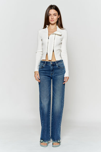 High Rise Wide Leg Jeans