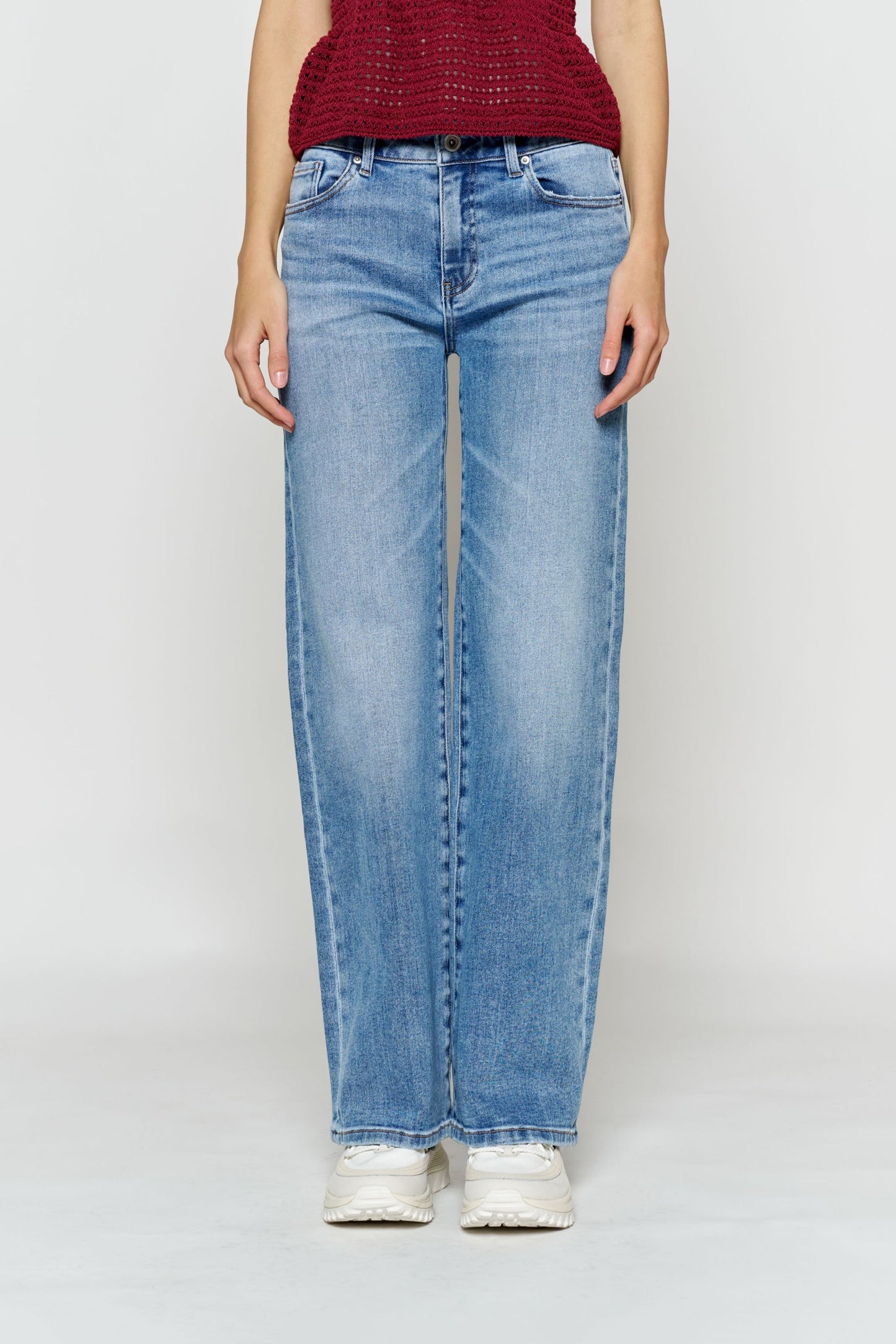 High Rise Wide Leg Jeans