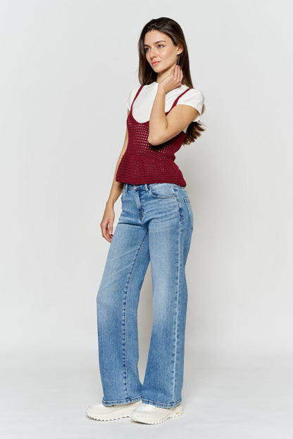 High Rise Wide Leg Jeans