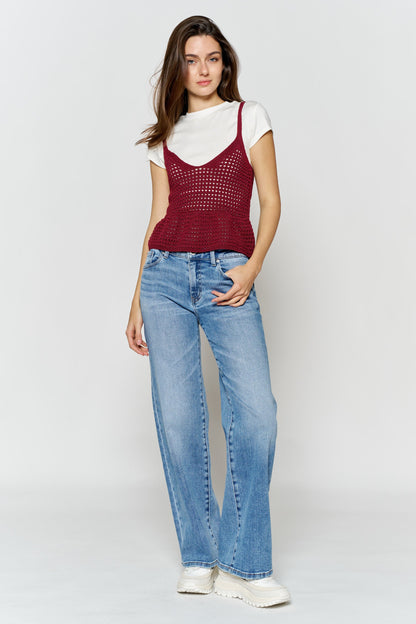 High Rise Wide Leg Jeans