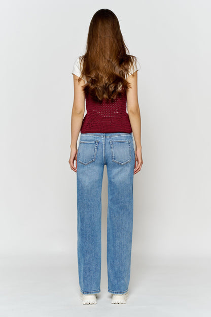 High Rise Wide Leg Jeans