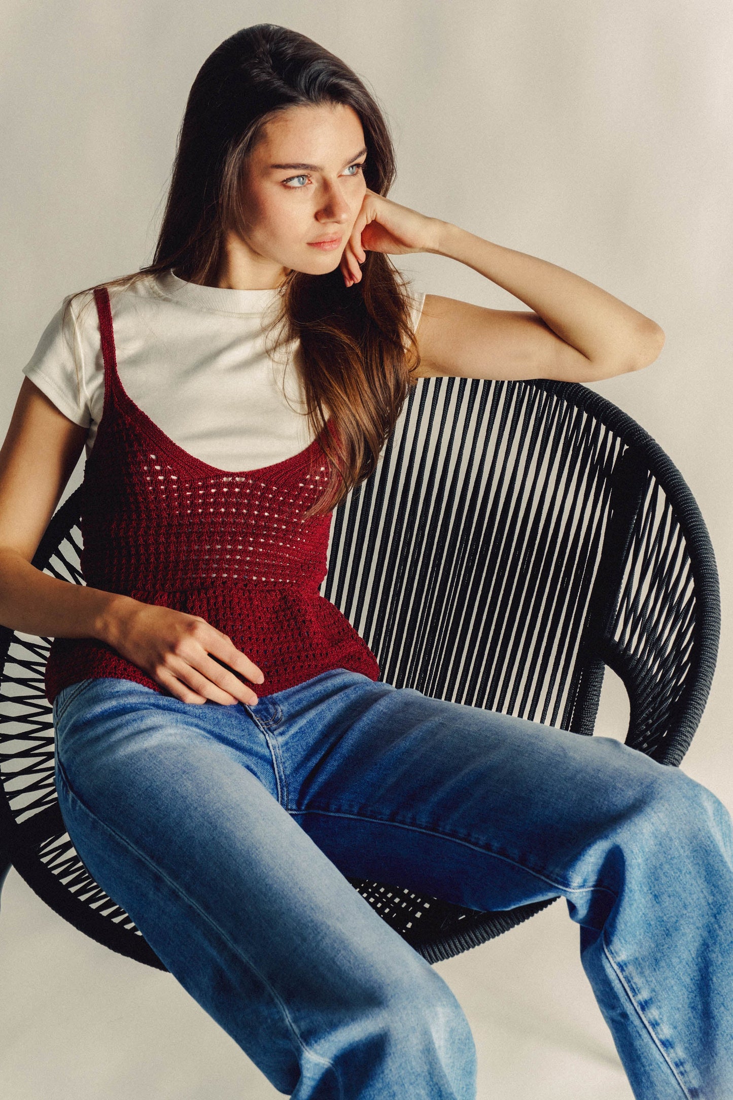 High Rise Wide Leg Jeans