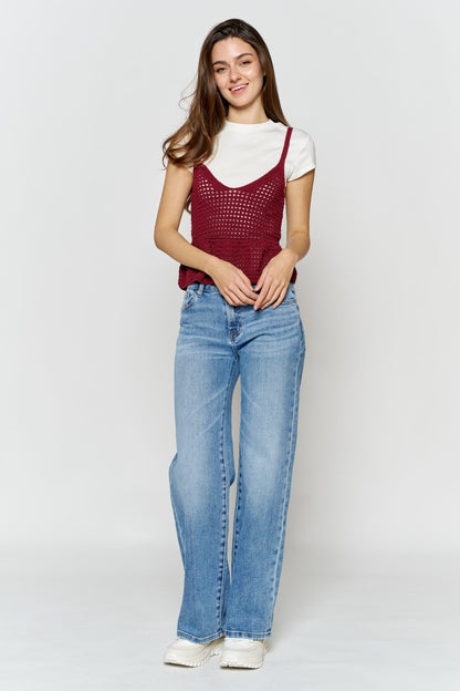 High Rise Wide Leg Jeans