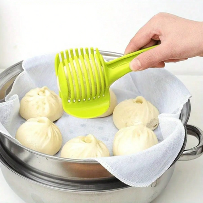 Easy-Grip Multi-Blade Fruit & Vegetable Slicer – Durable Plastic Kitchen Fruit Cutter