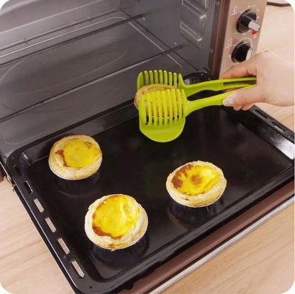 Easy-Grip Multi-Blade Fruit & Vegetable Slicer – Durable Plastic Kitchen Fruit Cutter