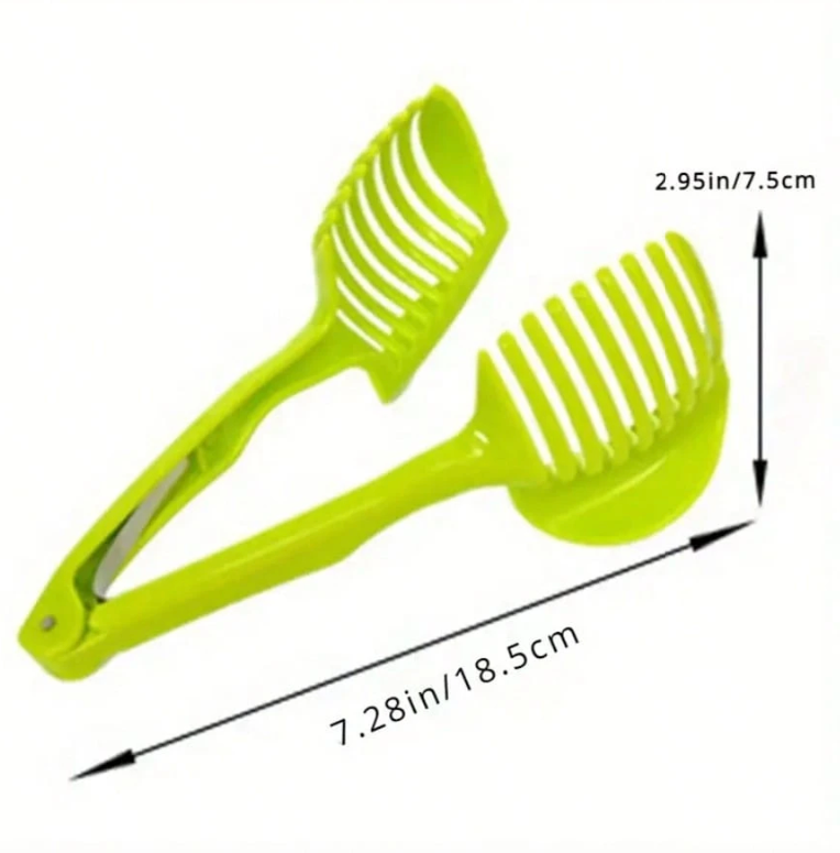 Easy-Grip Multi-Blade Fruit & Vegetable Slicer – Durable Plastic Kitchen Fruit Cutter
