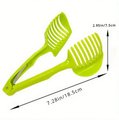 Easy-Grip Multi-Blade Fruit & Vegetable Slicer – Durable Plastic Kitchen Fruit Cutter