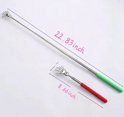 Extendable Back Scratcher – Stainless Steel Portable Handheld Massager with Telescopic Handle