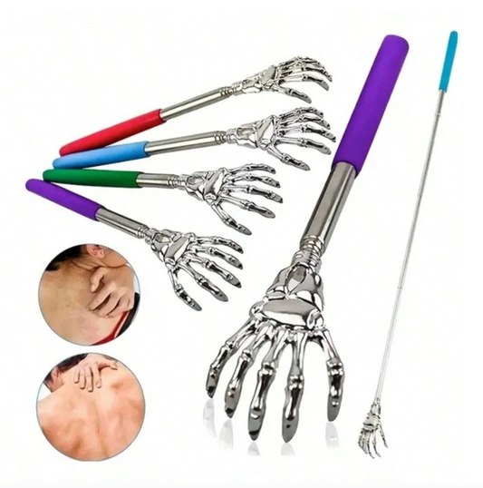 Extendable Back Scratcher – Stainless Steel Portable Handheld Massager with Telescopic Handle
