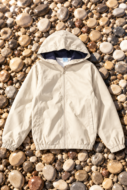 Unik Boys Waterproof Hooded Jacket – Lightweight Zip Front (Sizes S–XL)