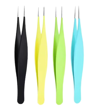 Precision Stainless Steel Eyebrow & Eyelash Tweezers