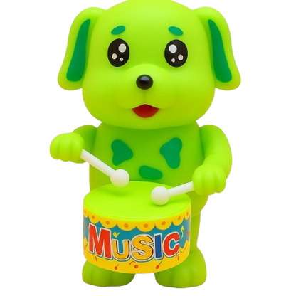 Wind-Up Drummer Animal Toy Set – 5-Pack (Bunny, Elephant, Puppy)