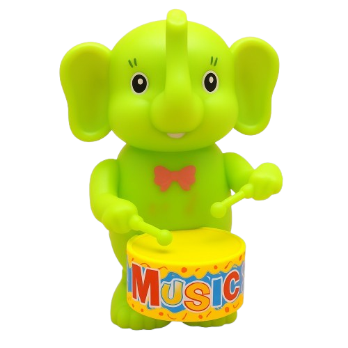 Wind-Up Drummer Animal Toy Set – 5-Pack (Bunny, Elephant, Puppy)
