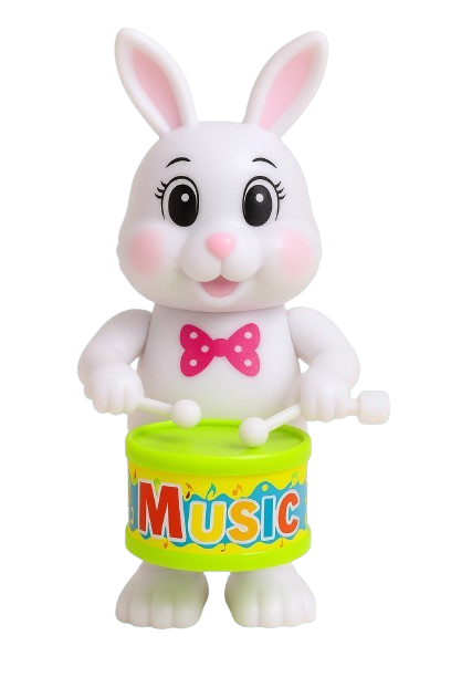 Wind-Up Drummer Animal Toy Set – 5-Pack (Bunny, Elephant, Puppy)
