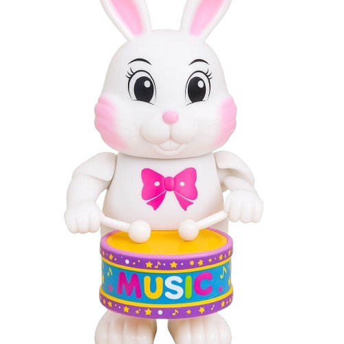 Wind-Up Drummer Animal Toy Set – 5-Pack (Bunny, Elephant, Puppy)