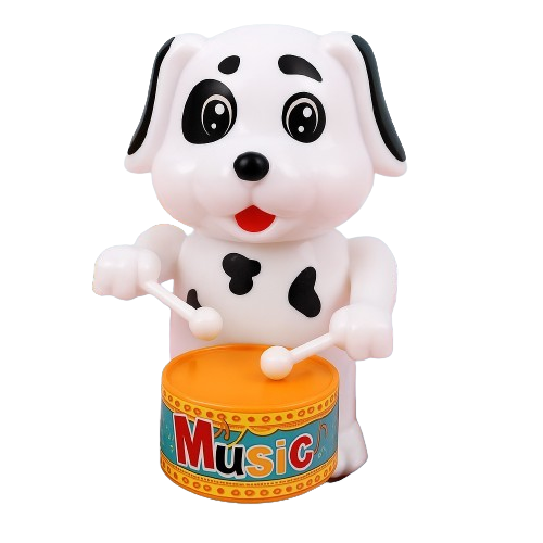 Wind-Up Drummer Animal Toy Set – 5-Pack (Bunny, Elephant, Puppy)