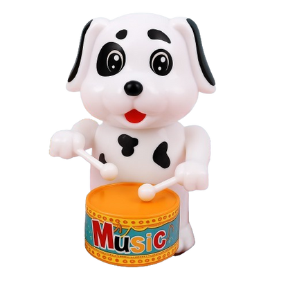 Wind-Up Drummer Animal Toy Set – 5-Pack (Bunny, Elephant, Puppy)