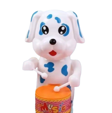 Wind-Up Drummer Animal Toy Set – 5-Pack (Bunny, Elephant, Puppy)