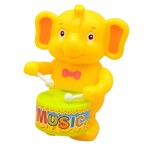 Wind-Up Drummer Animal Toy Set – 5-Pack (Bunny, Elephant, Puppy)