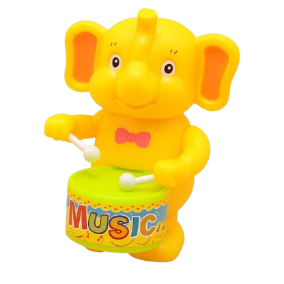 Wind-Up Drummer Animal Toy Set – 5-Pack (Bunny, Elephant, Puppy)