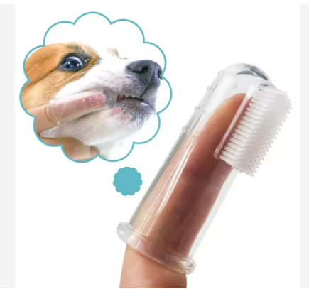 Soft Silicone Finger Toothbrush for Dogs, 2 Count