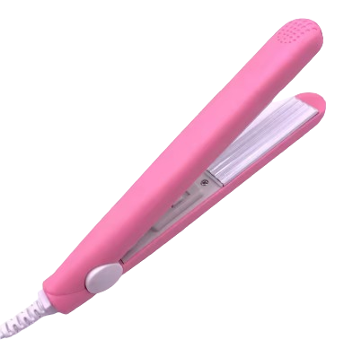 Mini Ceramic Hair Straightener & Curler – Compact Styling Iron (Non-US Plug)